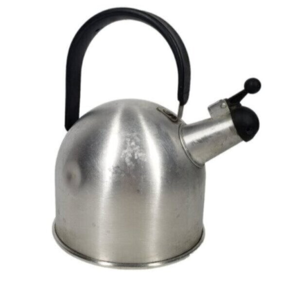 Vintage Ikea Aluminum Whistling Tea Kettle Stove Top Camping - Picture 1 of 14